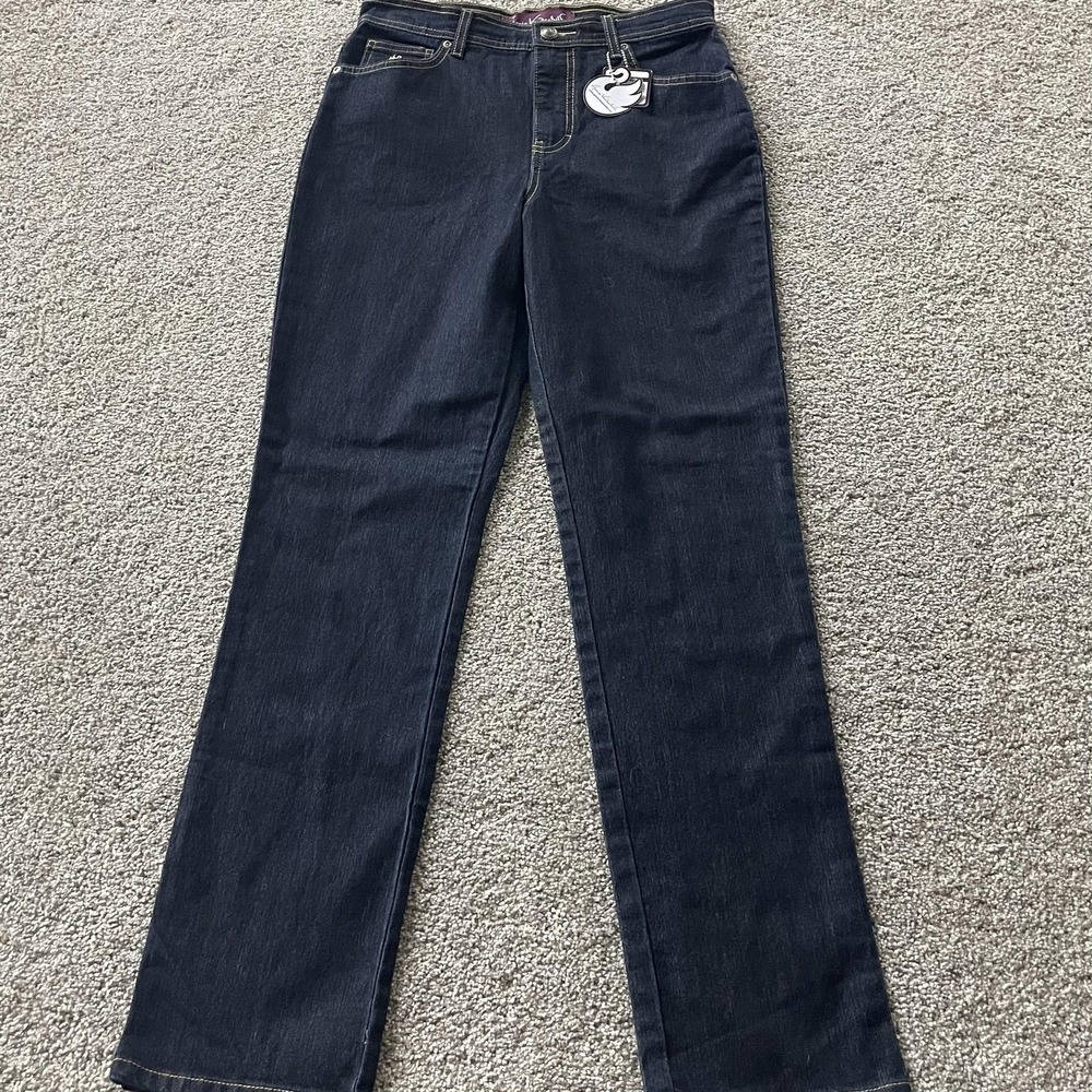 Gloria Vanderbilt Amanda Classic Tapered Jeans Womens 8 Blue Stretch Denim